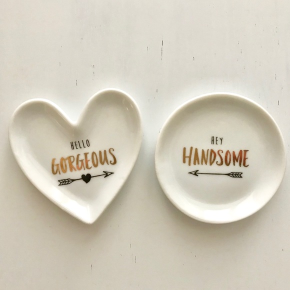 Jewelry - His & Hers Jewelry Dish Set